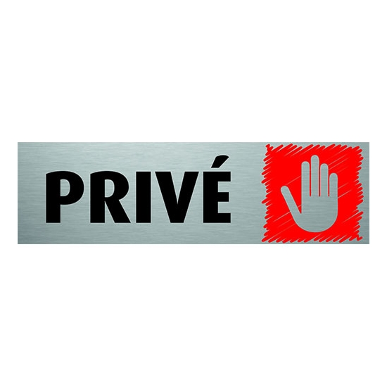 PLAQUE PVC ALU - ''PRIVE''
