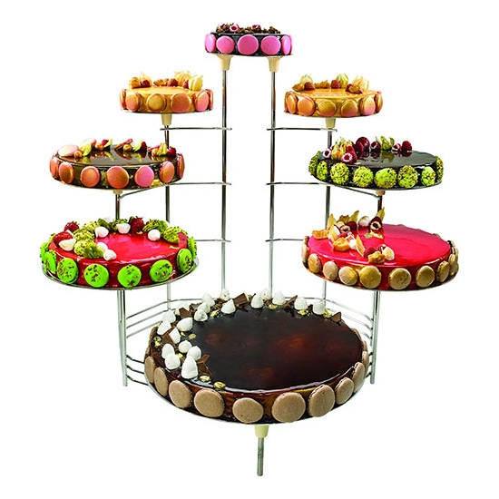 PRESENTOIR METAL 8 PLATEAUX