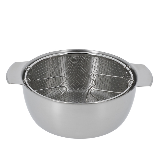 FRITEUSE INOX AVEC PANIER - TOUS FEUX DONT INDUCTION