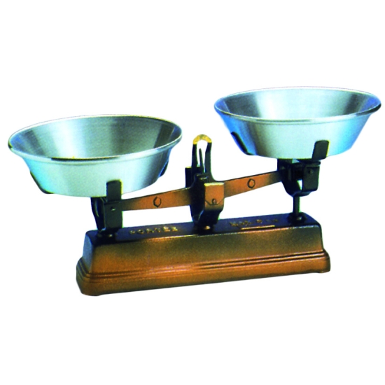 BALANCE ROBERVAL AVEC PLATEAUX ALU FORME CUVETTE