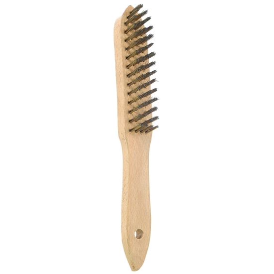BROSSE METALLIQUE AVEC MANCHE POUR GRILL - 295X32 MM