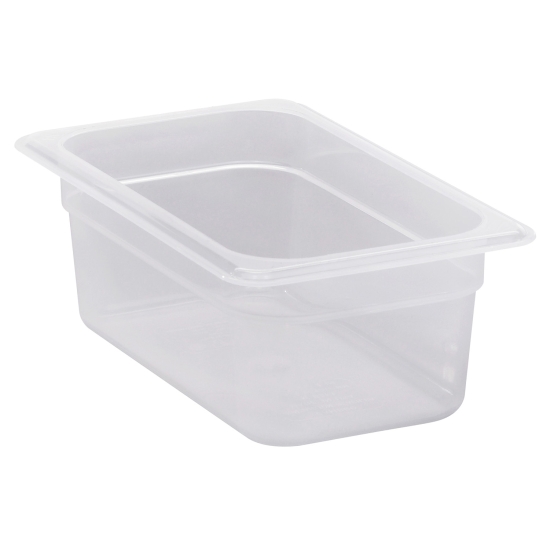 BOITE POLYPROPYLENE 1/4+COUVERCLE - 265X162 MM