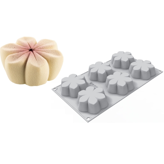 MOULE SILIKOMART PROFESSIONNEL 6 FLEURS HANA