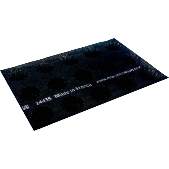 TOILE DE CUISSON MAE PROFESSIONNEL - 15 TARTELETTES CANNELEES-  GAMME FIBERMAE