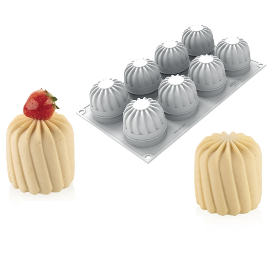 MOULE SILIKOMART PROFESSIONNEL 8 EMPREINTES HARMONY