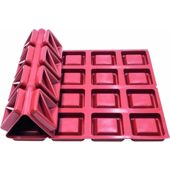 PLAQUE MAE PROFESSIONNEL 24 TARTES CARREES - GAMME SILMAE