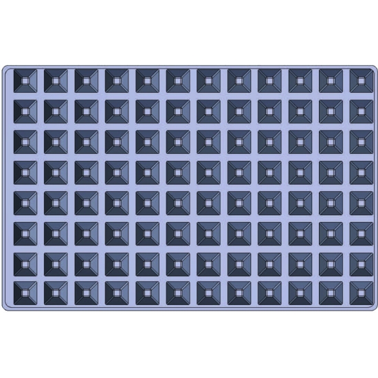 PLAQUE MAE PROFESSIONNEL 96 MINI PYRAMIDES - GAMME SILMAE