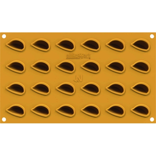 MOULE FLEXIBLE SILIKOMART PROFESSIONNEL 24 GOUSSES D AIL - GAMME NATURAE