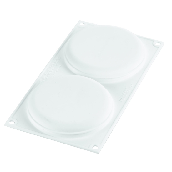 MOULE SILIKOMART PROFESSIONNEL 2 EMPREINTES RONDES