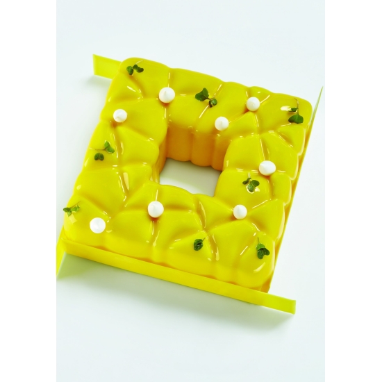 MOULE SQUARE PAVONI PROFESSIONNEL 150X150X55 MM - 1000 ML - GAMME PAVOCAKE