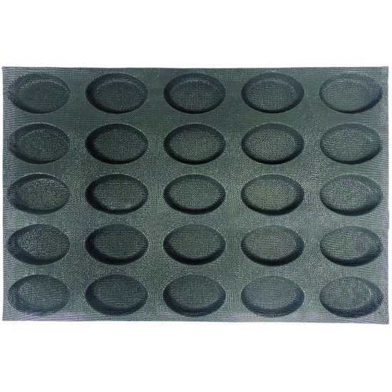 TOILE DE CUISSON MAE PROFESSIONNEL 25 MINI BURGERS OVALES - GAMME FIBERMAE