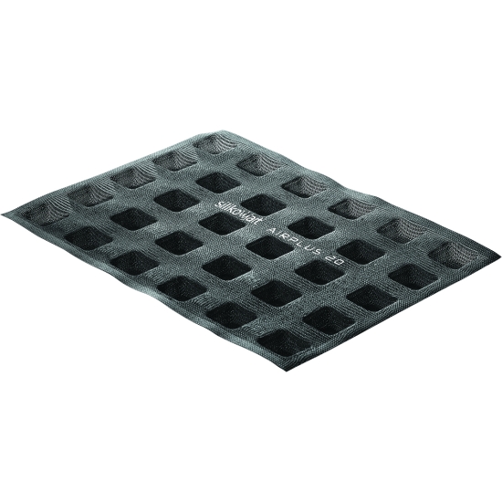 MOULE DE CUISSON  SILIKOMART PROFESSIONNEL AIR PLUS -  30 CARRES/TARTELETTES
