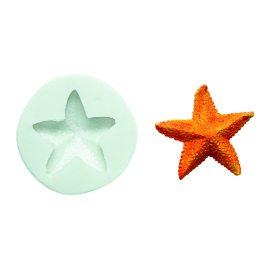 MOULE  SILIKOMART PROFESSIONNEL ETOILE DE MER - DIM MAX 50X50 MM - GAMME SUGARFLEX
