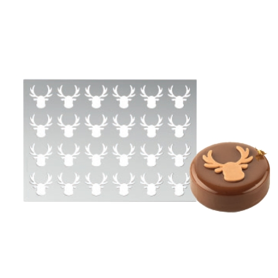PLAQUE CHABLON SILIKOMART PROFESSIONNEL  24 EMPREINTES ELAN - 40X40 MM