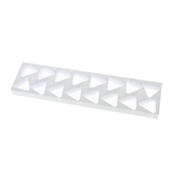 MOULE PLASTIQUE RAPIDE MINI GATEAUX TRIANGLE 45 MM