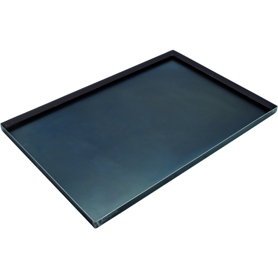 PLAQUE REBORDS DROITS TOLE BLEUIE