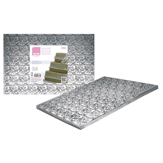PLATEAU RECTANGLE POUR WEDDING CAKE - HAUTEUR 12 MM