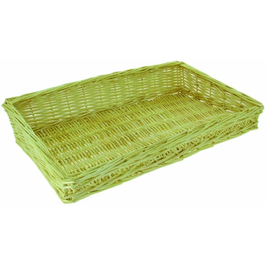 CORBEILLE OSIER PLEIN - 54X33X5/10.5 CM
